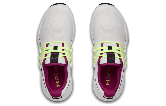 (WMNS) Under Armour Charged Breathe Lace Sports Shoes White 3022584-107