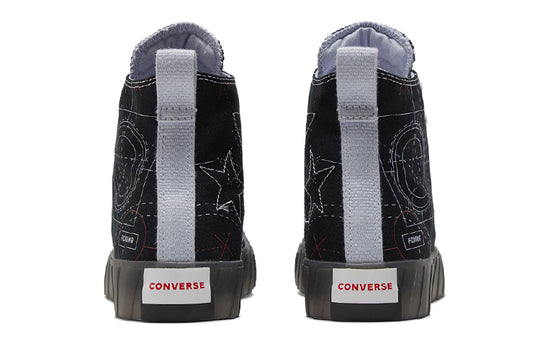 Converse Untitled Canvas Shoes Black/White 173207C