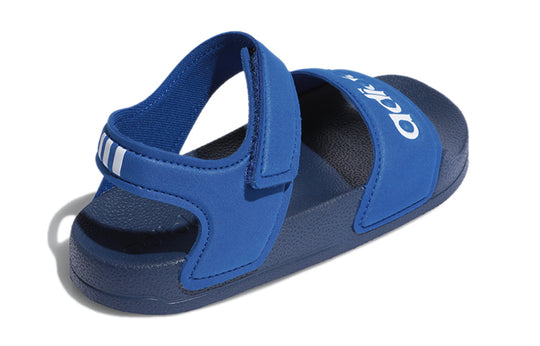 (GS) adidas Adilette Sandal K Blue Sandals 'Blue Black' EG2133