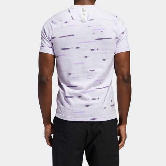 Men's adidas Jaq Printing Short Sleeve White T-Shirt FT2775