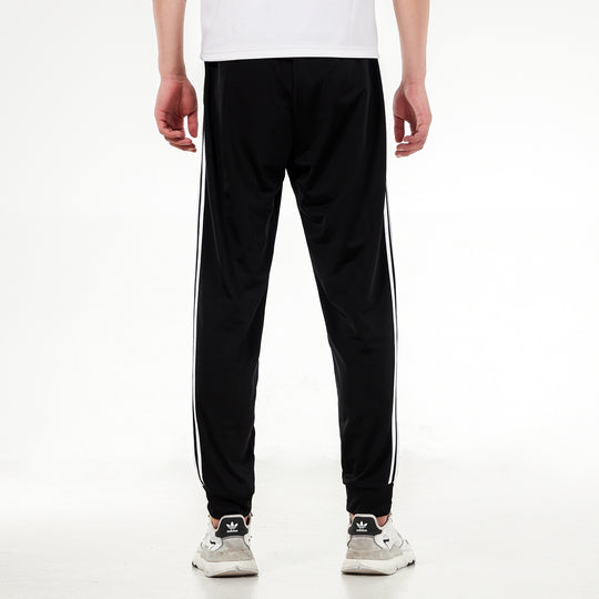 Men's adidas 3s Jog Tp Tri Stripe Splicing Bundle Feet Sports Pants/Tr ...