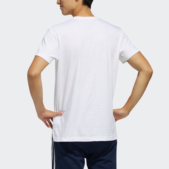 adidas neo M Cs Skt Tee 1 Skateborad Printing Knit Sports Male White FK9917
