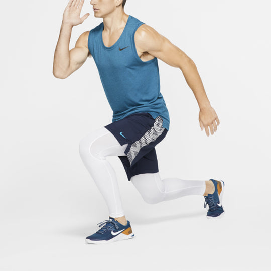 Men's Nike Pro Training Tight White Gym Pants/Trousers/Joggers BV5642-100