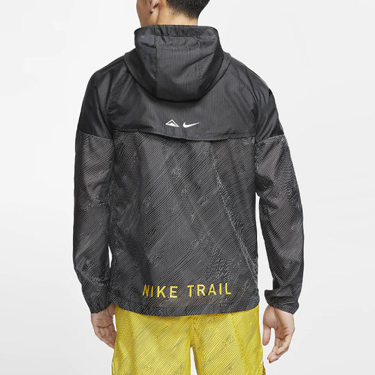 Nike Windrunner hooded Trail Running Jacket Black CQ7962-010 - KICKS CREW