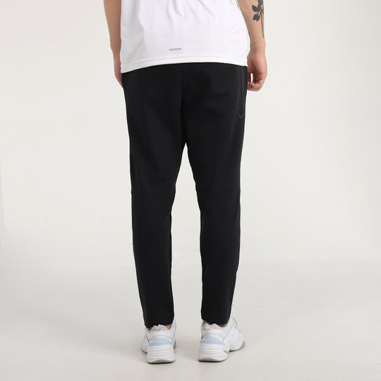 Nike Sportswear logo Casual Knit Drawstring Sports Long Pants Black CU