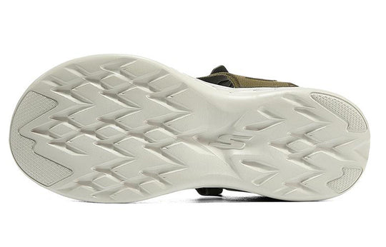 Skechers On The Go 600 Velcro Olive Green Sandals 55383-OLV Sandals - KICKSCREW