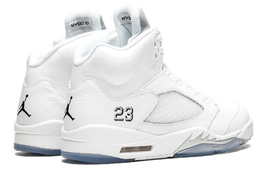 Air Jordan 5 Retro 'Metallic White' 2015 136027-130 Retro Basketball Shoes  -  KICKS CREW