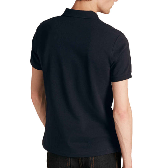 Burberry Logo lapel Short Sleeve Polo Shirt Navy Blue 80045781