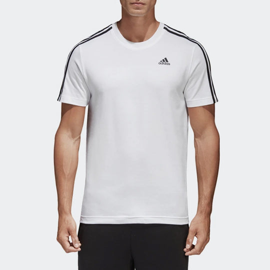 Men's adidas Solid Color Sports White T-Shirt S98716
