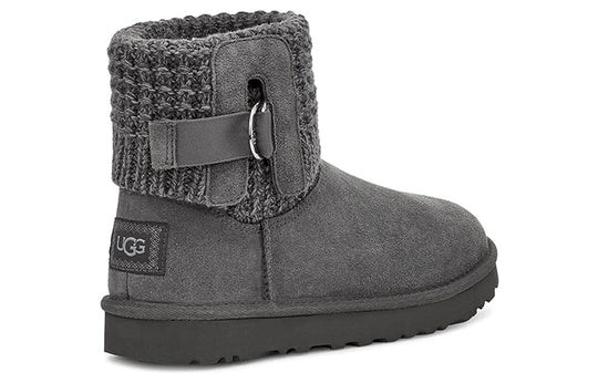 (WMNS) UGG Classic Solene Mini Cozy Stay Warm Outdoor Casual Gray 1113463-CHRC