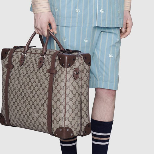 Gucci GG Striped Cotton Shorts For Men Blue 618597-ZAEF1-4681 Shorts - KICKSCREW