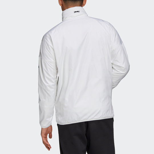 adidas M Zne Wndbrkr Sports polar fleece Jacket White FL3996
