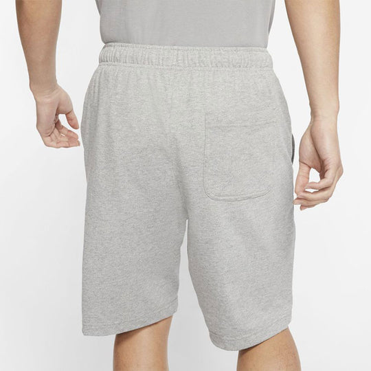 Nike Sportswear Club Solid Color Cotton Casual Shorts light grey BV2773-063