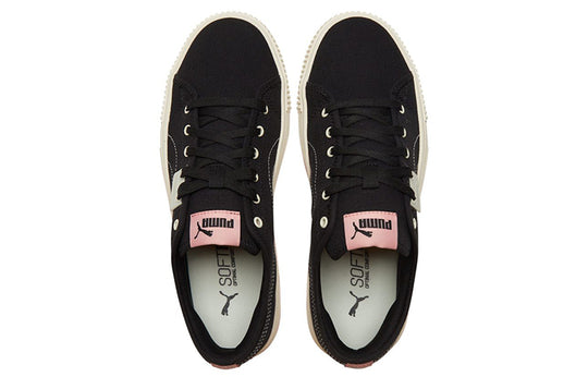 PUMA Ever Cv Casual Skateboarding Shoes Unisex Black Pink 383865-02