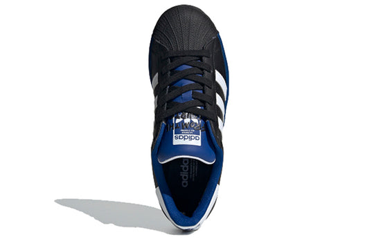 (GS) adidas originals Superstar J 'Black Blue' FV3665