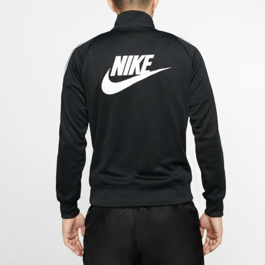 Nike Casual Half Zipper Stand Collar Sports Pullover Black CJ4393-010