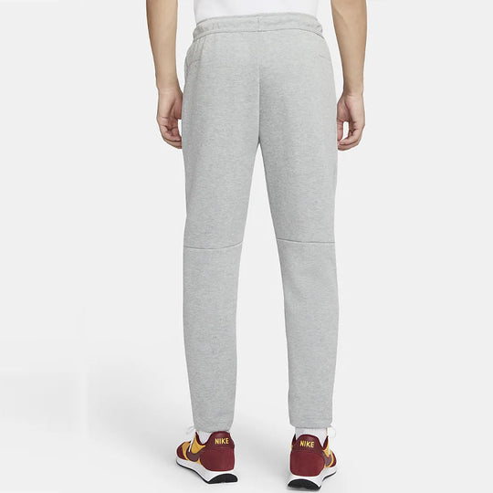 Nike Sportswear Tech Fleece Casual Sports Drawstring Long Pants dark g ...