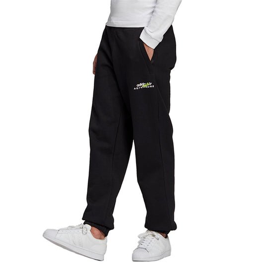 adidas originals Running Training Stay Warm Lacing Casual Sports Pants Black GN2334