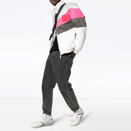 OFF-WHITE Stripe Jacket Slim Fit Version Colorblock OMED016E19E060210106 Jacket - KICKSCREW