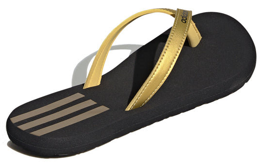 (WMNS) adidas Eezay Flip-Flops Slipper 'Black Gold' EG2036