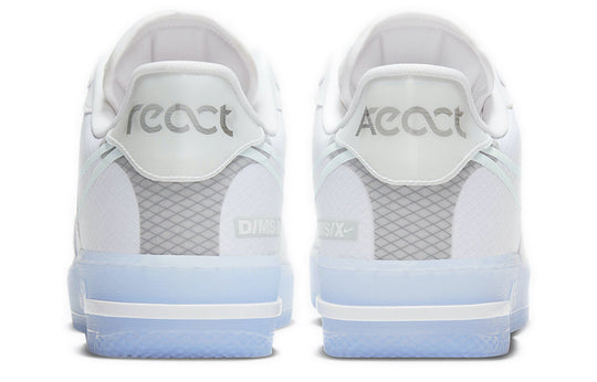Nike Air Force 1 React White Light Photo Blue - Size 9.5 Men