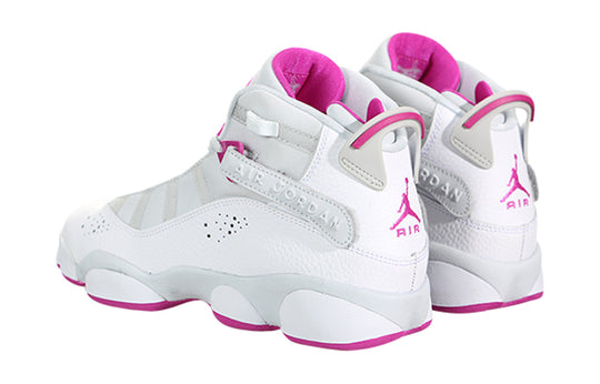 Nike Air Jordan 6 Rings Platinum Fuchsia GG Big Kid Sz 3.5Y Youth