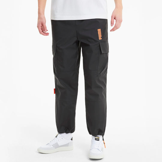PUMA x CENTRAL SAINT MARTINS Crossover Woven Contrasting Colors Casual Pants Black 598590-01