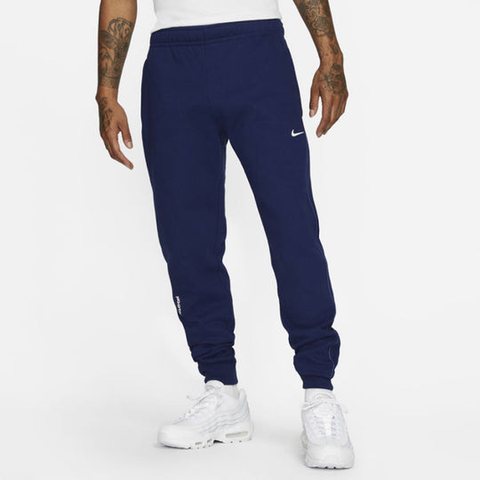 Nike x Drake NOCTA Cardinal Stock Fleece Pants Small Logo Reflective  Jogging Sport Trousers Men's NavyBlue DA3935-492