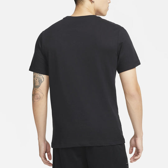 Nike Alphabet Printing Round Neck Pullover Short Sleeve Black DN2977-010