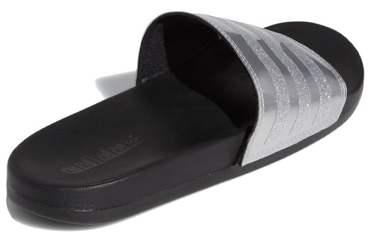 (WMNS) adidas Adilette Comfort Slides 'Stripes Shimmer - Silver Metallic' G27728