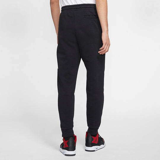 Air Jordan Jumpman Fleece Casual Long Pants Black DA6804-010 - KICKS CREW