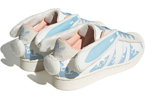 adidas originals Superstar Papercut x Melting Sadness 'White Blue' ID9471