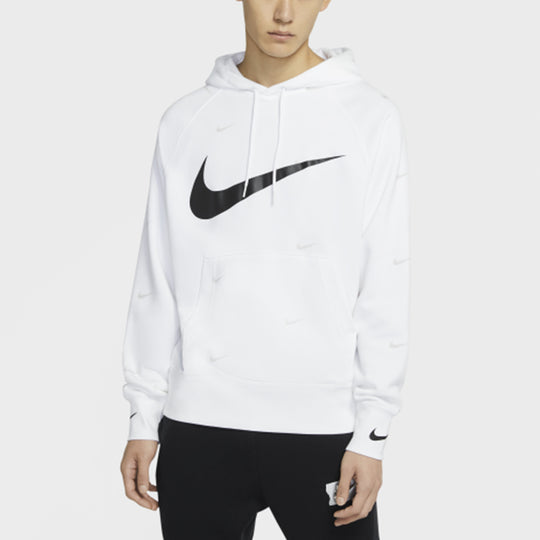 Nike Athleisure Casual Sports hooded Fleece Lined White DA0111-100