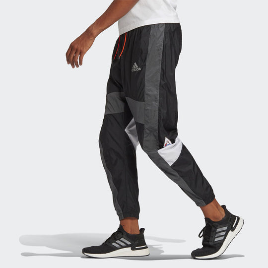 adidas M SPC Pant Colorblock Casual Loose Sports Bundle Feet Long Pants Black GQ2225
