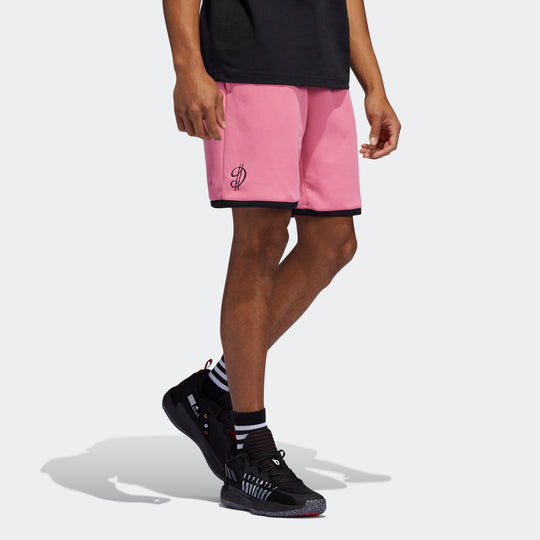 Men's adidas Dolla Ep Short Damian Basketball Training Sports Shorts Pink GU0179