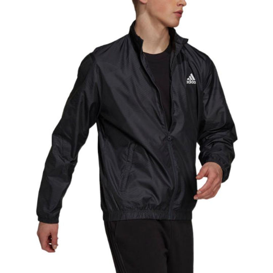 Adidas Sportswear Graphic Track Jacket 'Black' H18415 - KICKS CREW