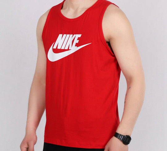 Men's Nike Sportswear Alphabet Knit Red Vest AR4992-657