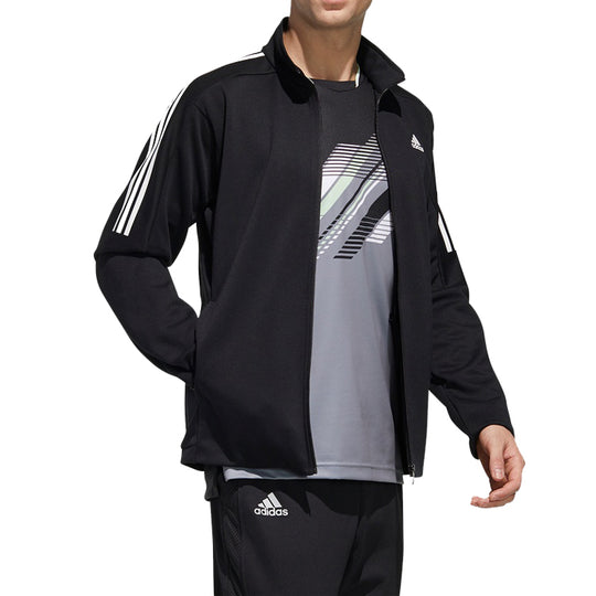 adidas CCTCB 3S KN JKT Tennis Sports Jacket Men Black FK1384