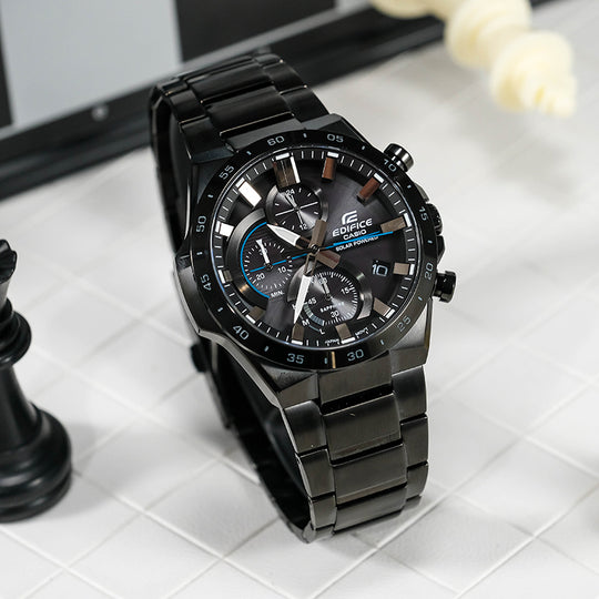 Casio Edifice Classic Solar Powered Analog Watch 'Black Sapphire Crystal' EFB-690SBC-1BVUPR