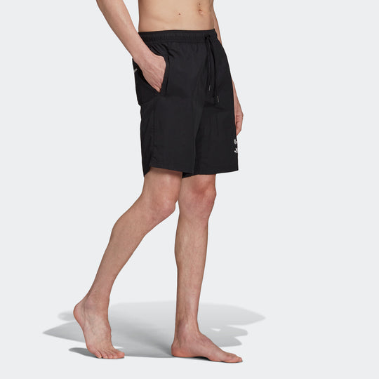 adidas originals St Swimshort Casual Sports Breathable Lacing Shorts Black H37729