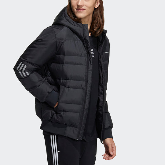 Metallic neo Dwn 3S hooded adidas down Sports Jk KICKS - H4 M Jacket Puf Black CREW