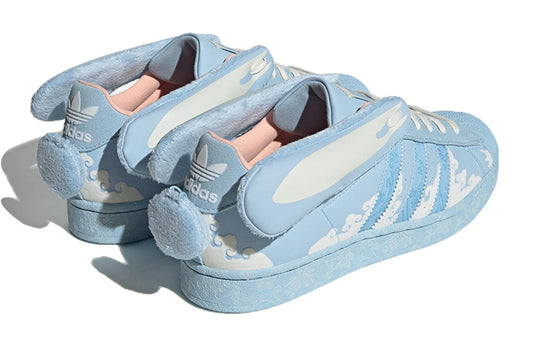 adidas originals Superstar Papercut x Melting Sadness 'Blue White' ID9472