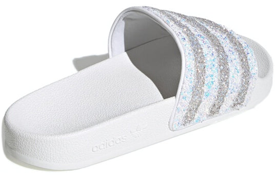 (WMNS) adidas originals Adilette crystal White Slippers EE4810