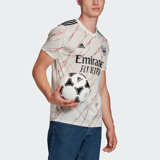 adidas Arsenal Away Fan Edition Casual Sports Jersey Short Sleeve White EH5815