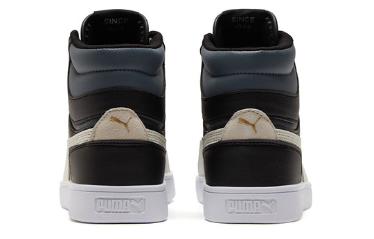PUMA Unisex Shuffle Mid-Top Sneakers Black/White 380748-07