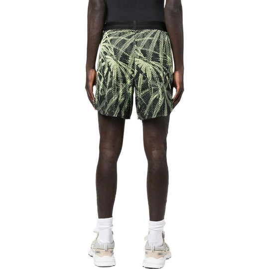 Men's adidas Full Print Pattern Straight Shorts Black HC4259