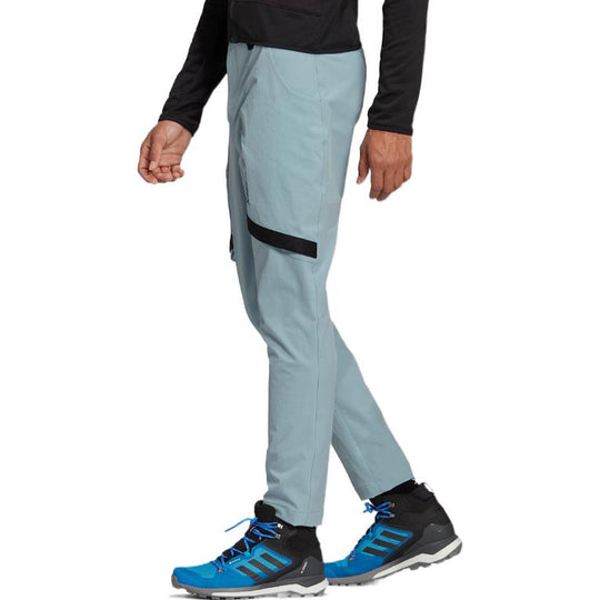 adidas Terrex Zupahike Pts Colorblock Elastic high waist Big Pocket Sports Pants Gray H51493