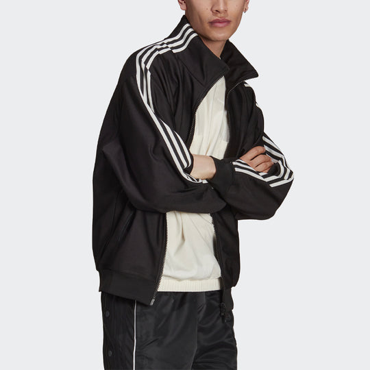 adidas Casual Stand Collar Sports Jacket Black H33502