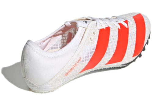 (WMNS) adidas Sprintstar Spikes 'White Solar Red' FY4121