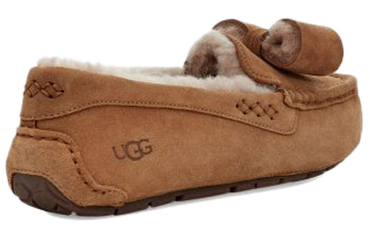 (WMNS) UGG Ansley Twinface Bow Low Top Casual Shoes Fleece Lined Shoes 1118958-CHE